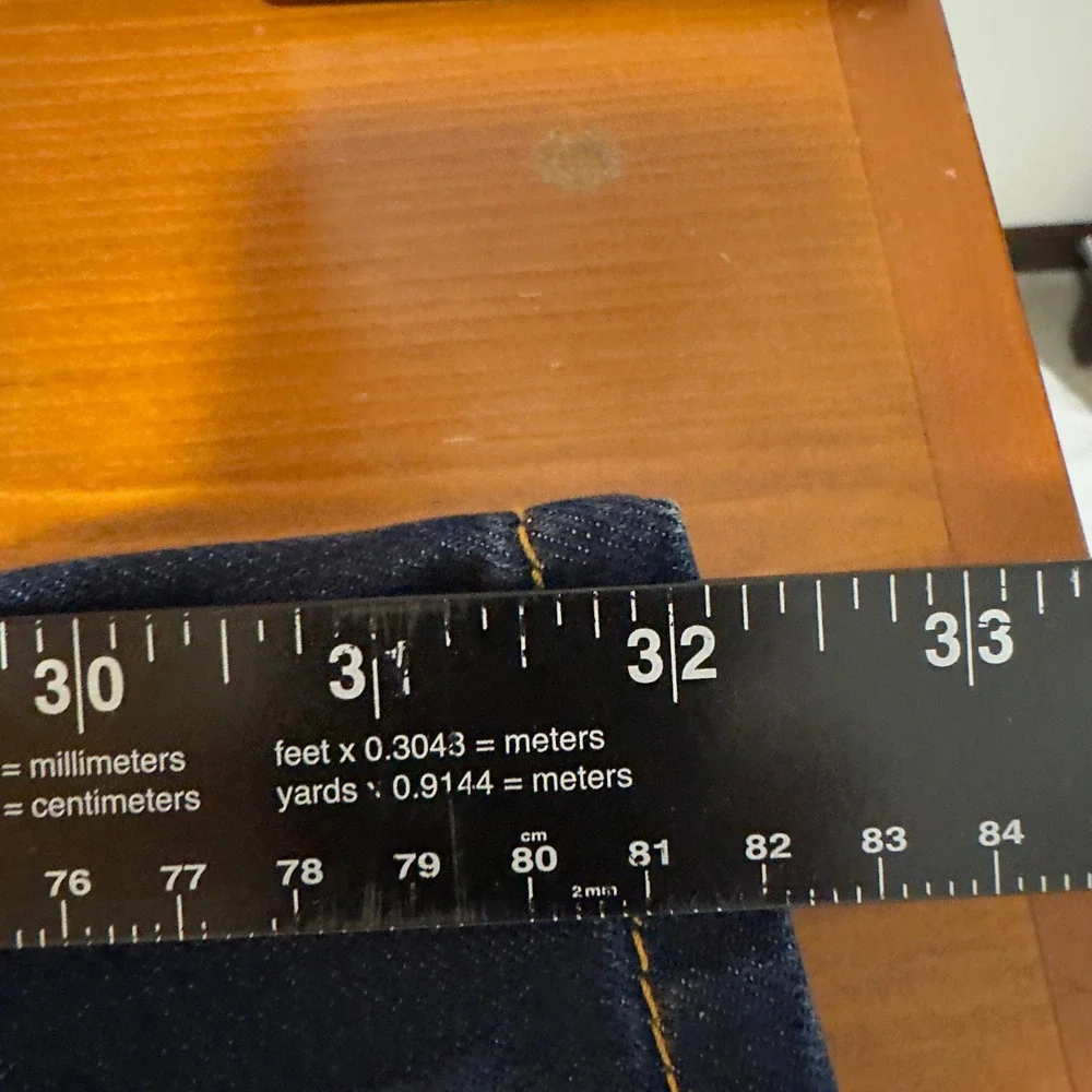 NWT Levis 513 Slim Straight Jeans Mens 36x32 Indigo Blue Dark Wash Classic Denim